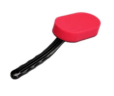 China Car Body Car Sponge Wax Applicator Tire Shine Detail Polishing Brush for sale