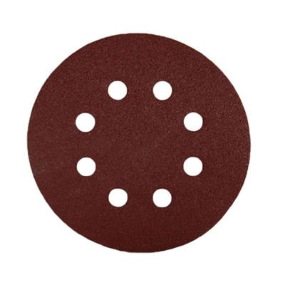 China Inch 125mm Strong Abrasive Disc Longevity 5 Sandpaper Self Adhesive Flocking Sandpaper for sale