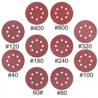 China 40/60/80/120/180/240/320 Strong Abras Durability 180 Abrasive Sanding Alumina Sanding Hook Disc Grit Discs 36 Mm Assorted Sandpaper for sale