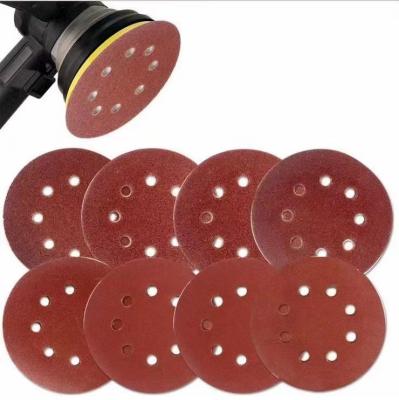 China China Manufacture 5 Inch 8 Hole Sanding Discs Hook And Loop Automotive Sand Paper 5/6