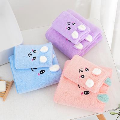 China New Design Hypoallergenic Price Cartoon Set Polyester 35-75 70-140 um Super Polyester Amide Poly Bathroom Water Pattern Turkish Pure Combed Cotton for sale