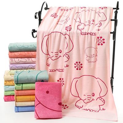 China Bath Towel Household Men's and Women's Beach Towel Personality Adult Cartoon Printed Viable Soft Water Absorbing Cute Quick Dry Gift for sale