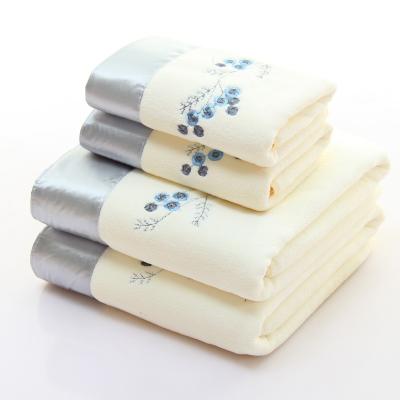 China Viable Oversized Boys + Women Towel Set Family Towel Set White Personalized Boys Bath Towel Combination Bath Towel Items for sale