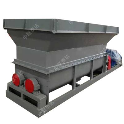 China Heat Resistant Continuous Feeding Silo Hopper For Storing Mud Sludge High Moisture Conveying Sticky Materials With Dispersing Shaft for sale