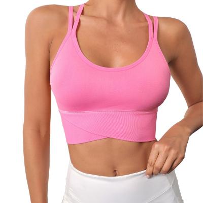 China Yoga vest women's shock-proof running exercise-type breathable bra for sale