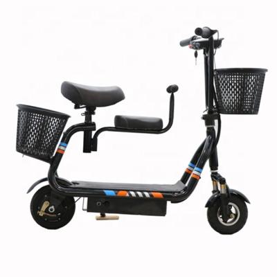 China Bada 24v 300w Fat Tire Eco-friendly Folding Mini Electric Bike Scooter Adult Foldable Carbon Steel for sale