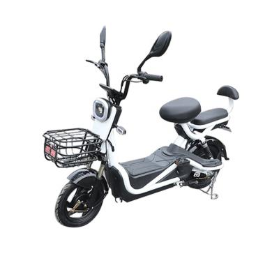 China Multifunctional Family Used New Energy 2 Seats 14 Inch Brushless Moped Style Electric Bike Electric Bicycles for sale