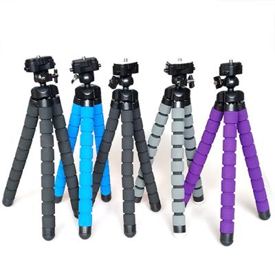 China Flexible sponge octopus middle camera tripod with bracket for mobile phone for sale