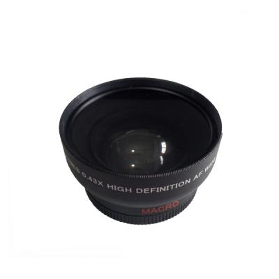 China Manufacturer OEM HD Camera Lens 0.43X Wide Angle Macro Lens for sale