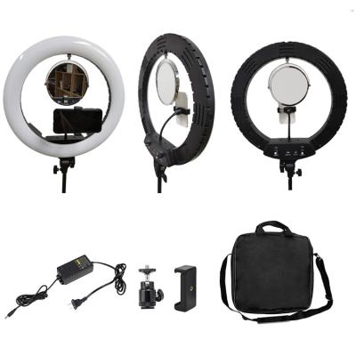 Cina 18inch  60W Power and 3200K/5800K Color Temperature selfie led ring light with remote controller and tripod stand in vendita