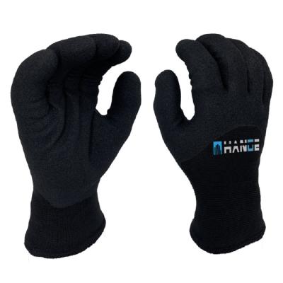 China Flexible Sandy Nitrile Dipped Coating Rubber Industrial Work Safety Glove for sale