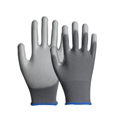 China Flexible Rubber Coated Nylon Coating Anti-oil PU Industrial Work Safety Anti-Static Gloves for sale