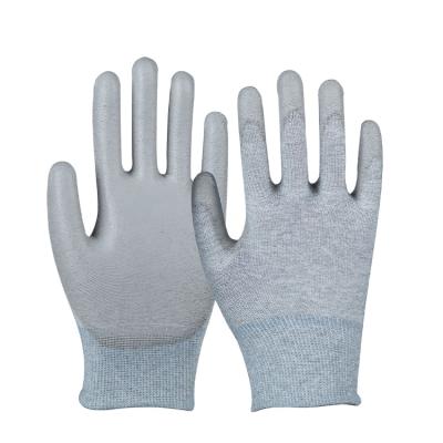 China Customized Wholesale Cheap Flexible Color Nylon Coating PU Industrial Work Rubber Coated Glove for sale