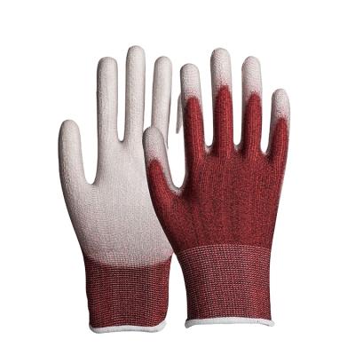 China Wholesale Industry Flexible Rubber Oil Resistant Oil Resistant PU Liner Safety Anti-Static Glove for sale