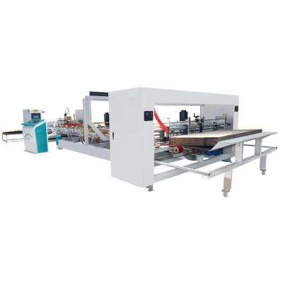 China Automatic Cardboard Box Machine Automatic Carton Products Stitching Cardboard Boxes Stitching Sticking Machines for sale