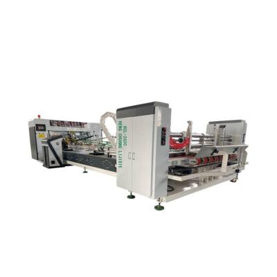 China Automatic Paper Box Gluer Machine Commodity Folder Glue Box Linkage High-speed Line Automatic Carton Stitching Machine for sale