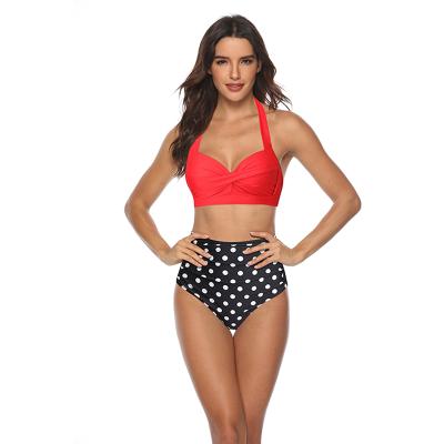 China New trend wave point color fashion bikinis and bikinis breathable swimwear women beach wear for sale