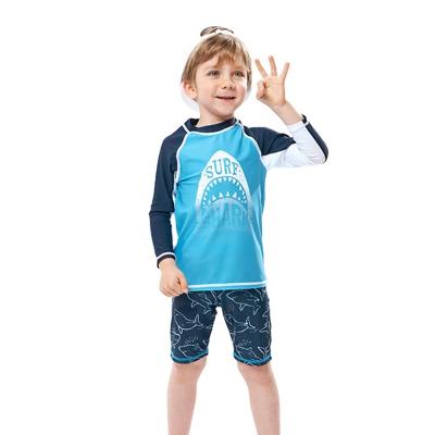 China Toddler Kids Boys Comfortable Protection BABY Rashguard Swimwear 2-7T UV Quick Dry Swimsuit UPF 50+ Sets for sale