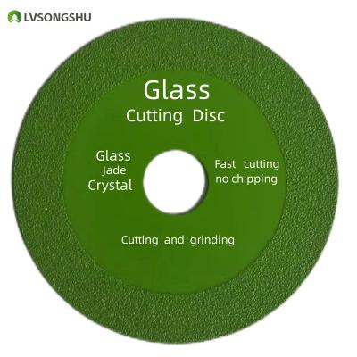 China New Green Thin Wheel 4 Inch Ultrathin Diamond Saw Glass Ceramic Cutting Tool Saw Wheel Glass Size Plate 20/22.23 for sale