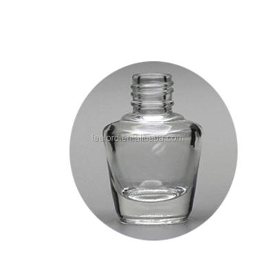 China OEM 7ml cosmetic private logo nail polish bottle empty clear glass bottle for nail polish packaging for sale