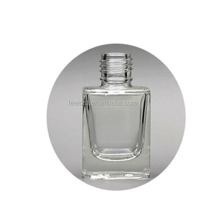 China 11ml Personal Care Square Nail Lacquer Bottle FD0570 Nail Lacquer Bottle FD0570 Empty Clear Silky Clear Packaging Bottle Screen Printing Nail Lacquer Bottle for sale