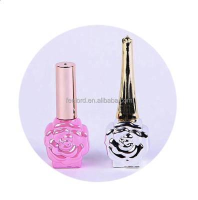 China Personal Care Vacuum Metallizing Coating Bottle FCB8082 New Design UV Gel Nail Polish Bottle Design for sale