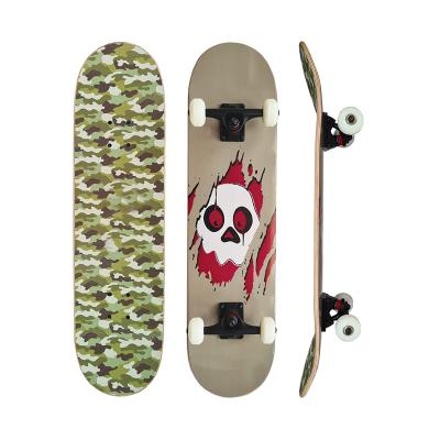 China Custom Pro Skater Beginner To Complete Pro Skateboard Dual Print Cool Board Cool Trick Skateboard for sale