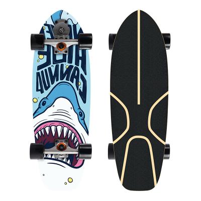 China Logo OEM Beginner Skateboard Adult Fishtail Board Land Surfboard Land Surfboard Walking Decks Professional Skater Customized for sale