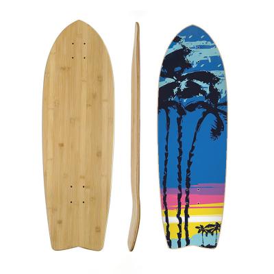 China Professional MOQ 1 Skater Land Maple Colorful Surfboard Customize Logo Decks Fish Surfboard Land Surfboard for sale