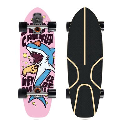 China OEM factory direct sale skater land surfboard high quality deck teen professional popular long fish skateboard for sale