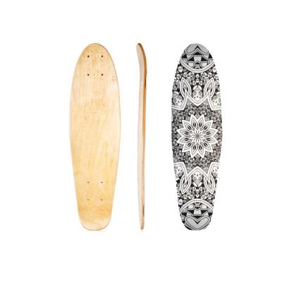 China Professional Skater 7 Ply Maple Vintage Skateboard Free Custom Empty Canadian Decks Fish Skateboard Deck for sale