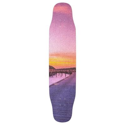 China Professional Cheap Skater Maple Double-Curved Cruiser Skateboard Deck Wooden Skateboard Longboard Inclined Deck for sale