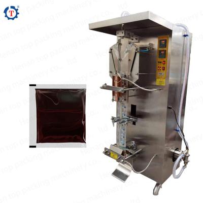 China Hot Water Milk Juice Food Vending Packing Machine Tahini Filling / Liquid Soft Packaging Machine for sale