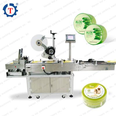 China Automatic Food Table Top Sticker Flat Square Flat Pocket Labeling Machine for sale