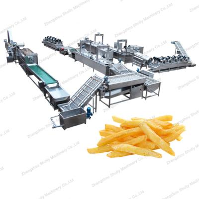 China High Efficiency Easy Operate Full Automatic Frozen French Fries Making Machine Chicken Frying Machine 10kg Per Bag Frozen Fries Packing Machine for sale