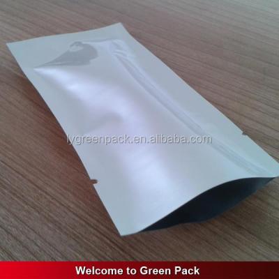 China Barrier vacuum foil 3 side seal flat or stand up pouch of triple laminated bag for three layer printing for sale