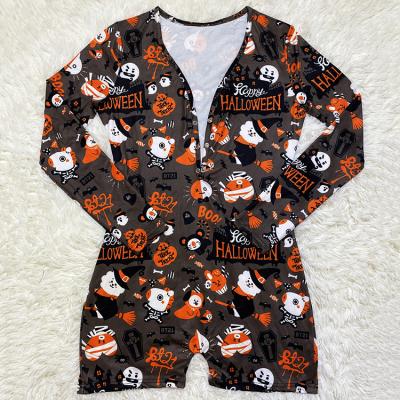 China 2021 QUICK DRY Fashions Long Sleeve Sleep Wear Wholesale QUICK DRY Adult Halloween Onesie Women's Short for sale