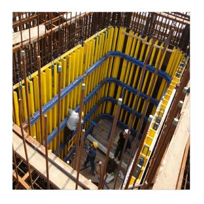 China Elevator Shaft Shaft Platform Plus L&T Shuttering Elevator Shaft Concrete Climbing Formwork For Sale for sale