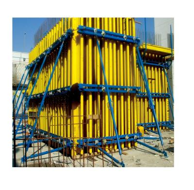 China Easy install steel column plywood walers concrete shuttering panels and wall formwork for sale for sale