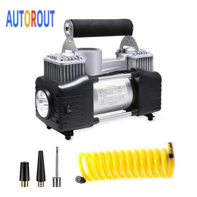 China 12v 250*95*140MM portable air compressors customer design car compressor double cylinder air compressor for sale