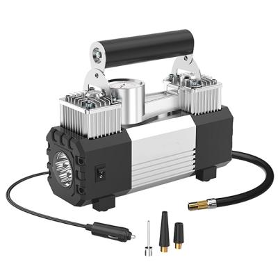 China 12v Auto Electric Portable Air Compressor Car Tire Inflator Pump 26*10*23cm for sale