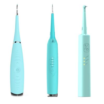 China ABS Support Customization Blue Electric Ultrasonic Pink Tooth Cleaner for sale