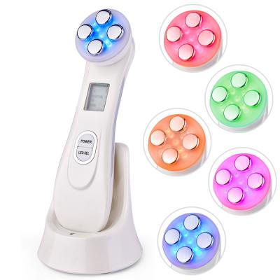 China Wrinkle Remover 2021 Multifunctional Home Use Wrinkle Remover Mini Slimming Led RF ET EMS Beauty Instrument for sale