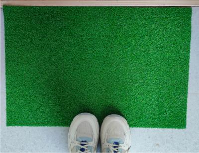 China Washable Outdoor Decoration Carpet Artificial Grass Lawn Door Floor Mat For School Playground for sale