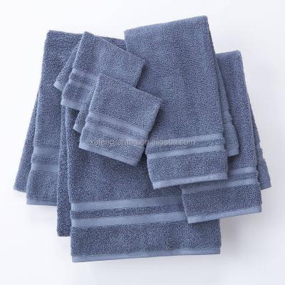 China QUICK DRY wholesale 100% cotton bath towel sets 5 star hotel for hotel and home used for sale