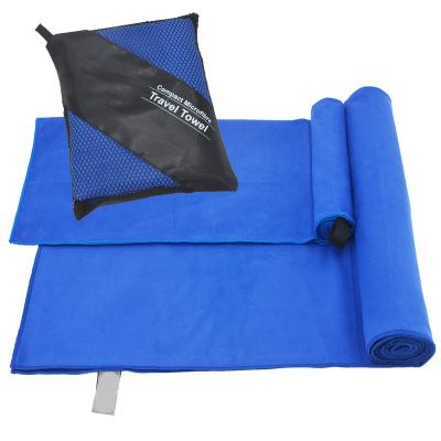 China Sustainable Quick Dry Lightweight And Compact Microfiber Suede Towel For Swim Pool for sale