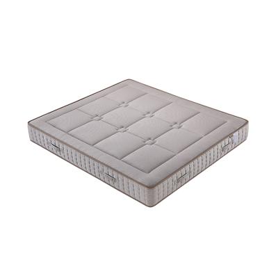 China Hypoallergenic natural pocket spring mattress foam latex mattress fabric canvas cotton home luxury mattress for sale