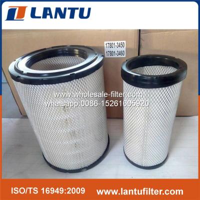 China 17801-3450+17801-3460 heavy truck air filter for HINO from china manufacturer for sale