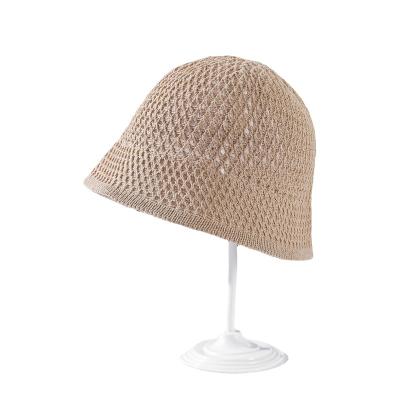 China Can match summer Japanese and Korean hat fisherman hat hollow bucket version sun daily outdoor anti-snore knitted hat for sale