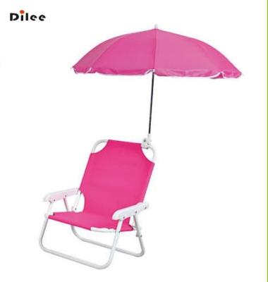 China Automatic Open Travel Fishing Seat Portable Folding Kids Beach Camping Child Outdoor Folding Chair With Umbrella for sale